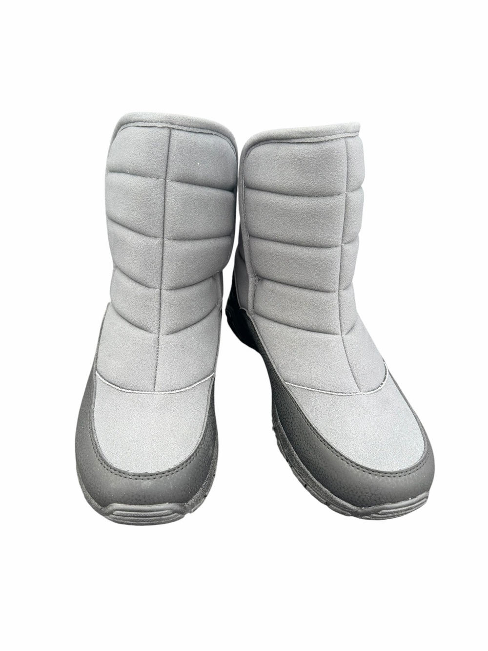 Lands End Expedition Men’s Waterproof Insulated Slip On Winter Boots Gray NWOB 9 - Picture 3 of 6
